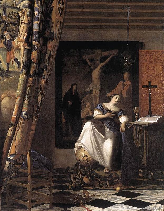 Jan Vermeer The Allegory of the Faith oil painting picture